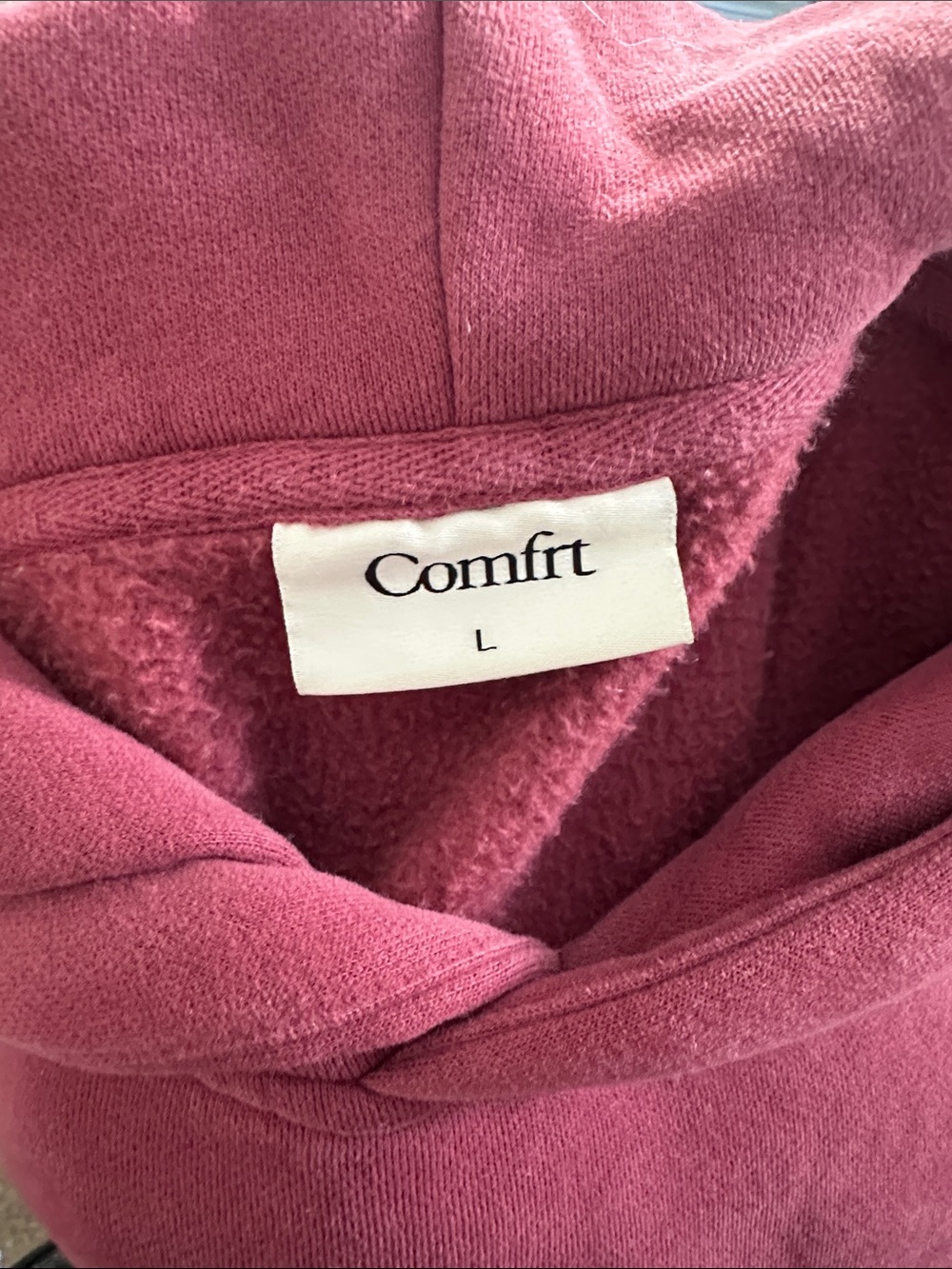 COMFRT -First Oversized Hoodie in Rosewood - Women - Picture 8 of 10